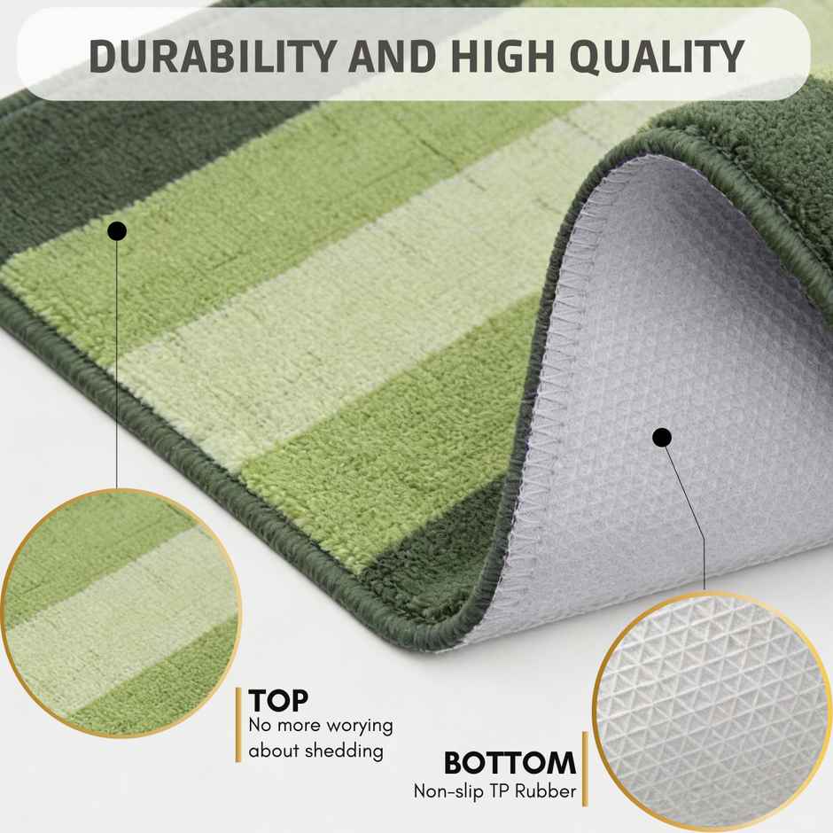 Status Iris Anti- Skid Mat | 38 x 58 cm | Green