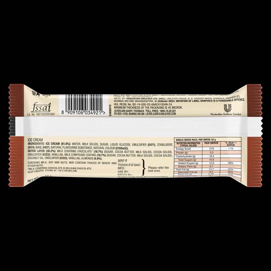 Kwality Wall's Magnum Chocolate Almond Ice Cream Stick