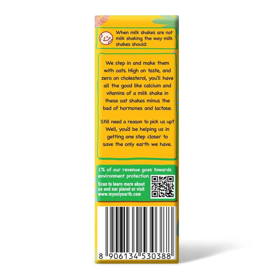 Only Earth Oats Shake - Alphonso Mango | Plant-Based | Lactose-Free