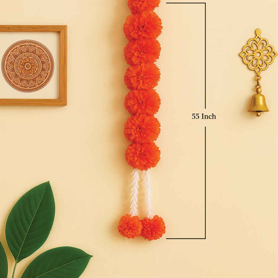 Designer Artificial Flower Wall Hanging - Elegant Home Decor and Festival Wall Art | Oye Happy