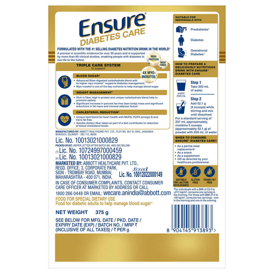 Ensure Diabetes Care Wholesome Wheat Drink Mix