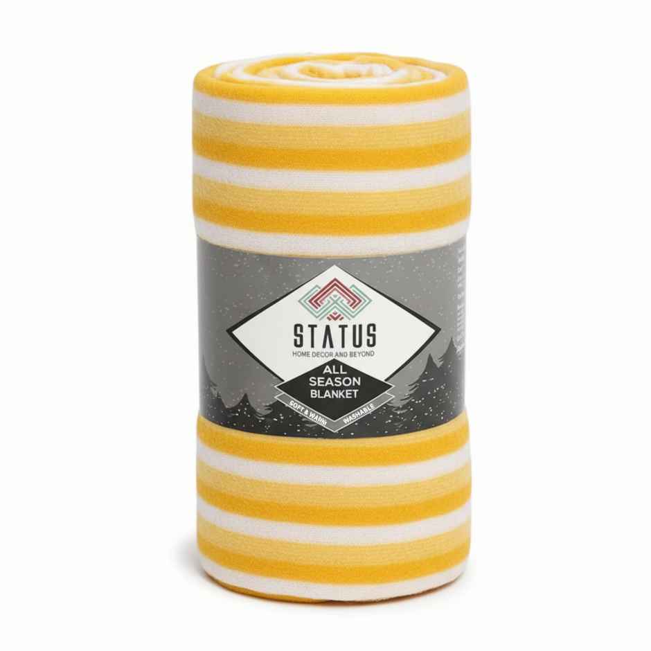 STATUS Polar Fleece | Yellow - 125 cm x 210 cm