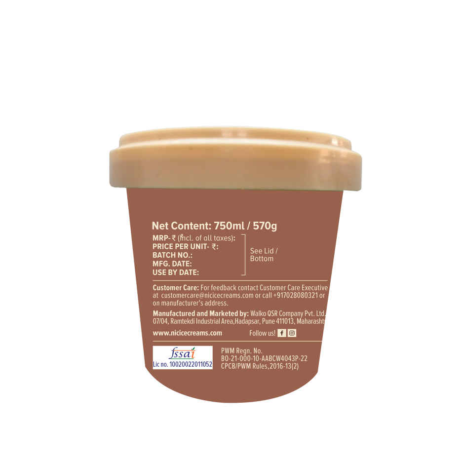 NIC Chocochips Ice Cream Tub| Preservative Free | No Artificial Flavors