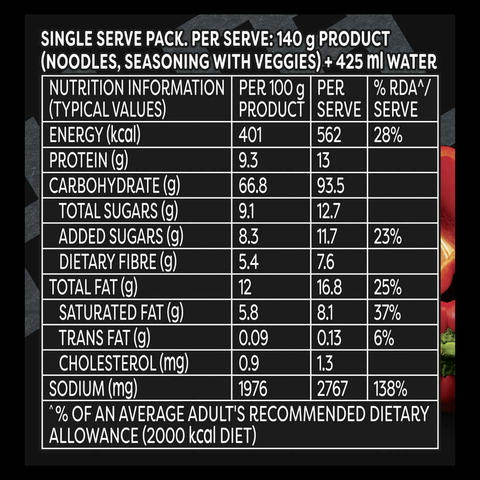 Korean Knorr Meal Pot - Spicy Jjajangmyeon Ramen Korean Noodles Veg