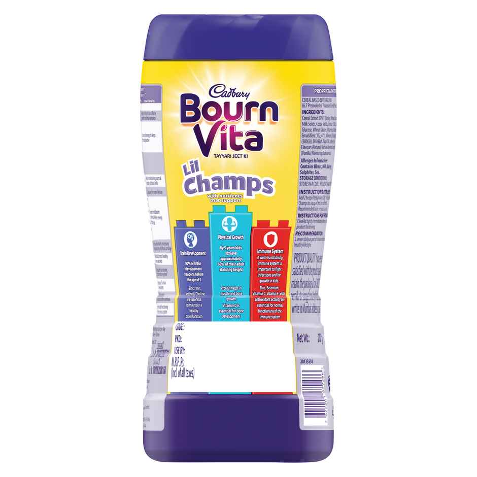 Cadbury Bournvita Lil Champs Vanilla Drink Mix | For 3 - 5 years Kids