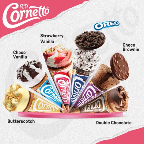 Kwality Walls Cornetto Strawberry Vanilla Cone