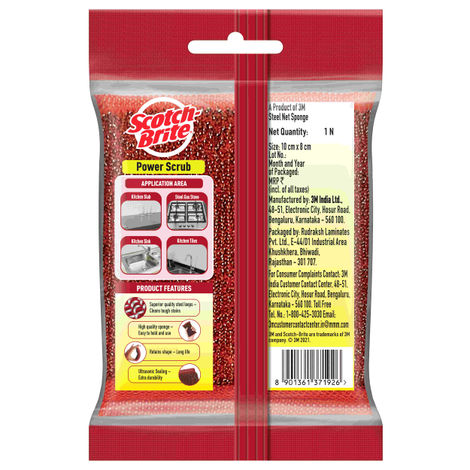 Scotch Brite Power Scrub Pad for Tough Kitchen surfaces