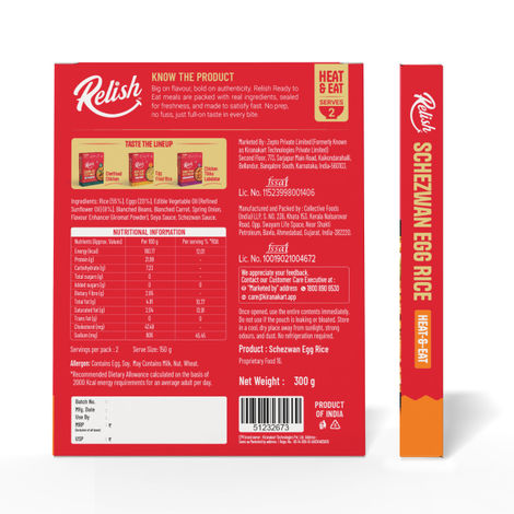 Relish Schezwan Egg Fried Rice