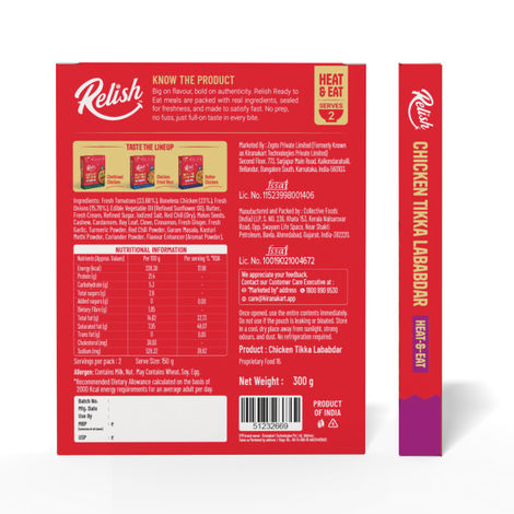 Relish Chicken Tikka Lababdar