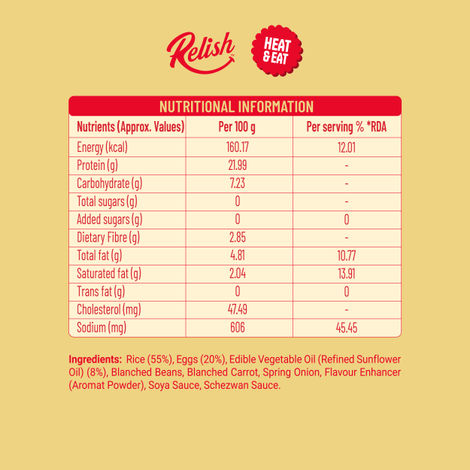 Relish Schezwan Egg Fried Rice