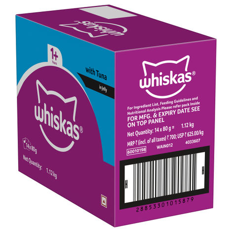 Whiskas Adult Tuna in Jelly Wet Cat Food