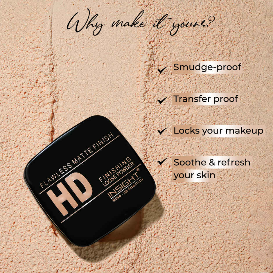 Insight Cosmetics HD Finishing Loose Powder | Honey