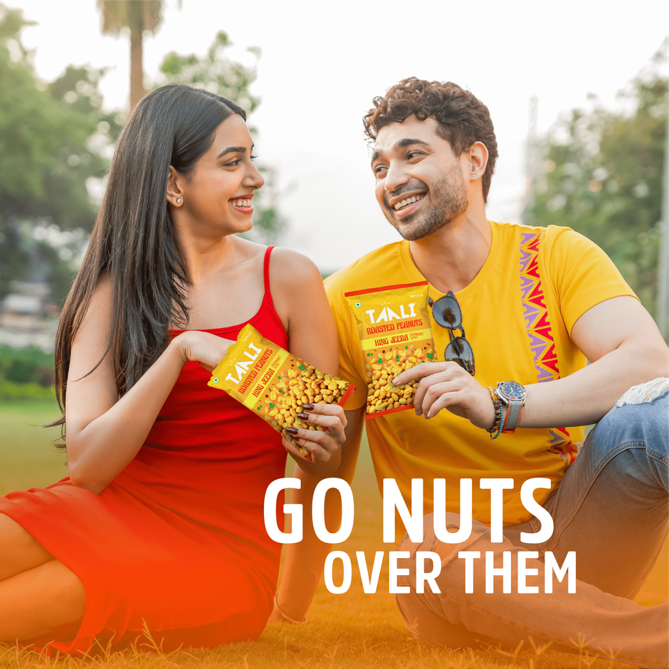 Taali Roasted Bharuchi Peanuts | Hing Jeera | Protein Rich, Restaurant-Style Crunch Combo