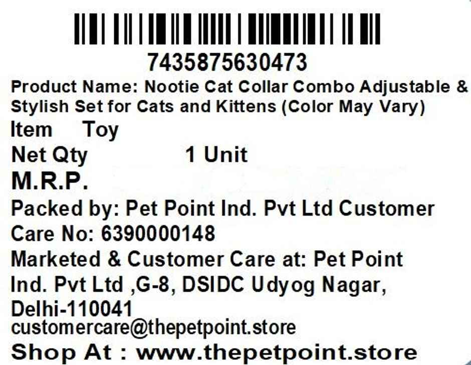 Nootie Kitten & Cat Collar Combo | Colour May Vary