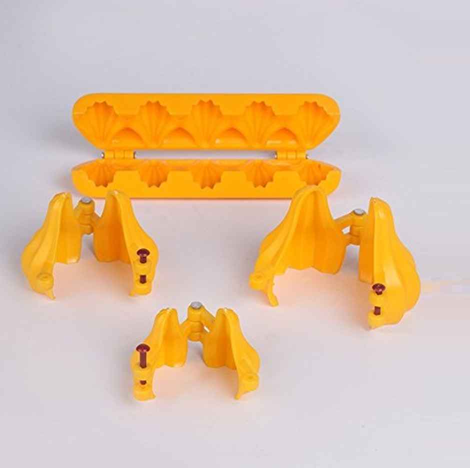 Ds Ganpati Plastic Modak & Chocolate Mould Set, 4 Sizes, For Homemade Sweets
