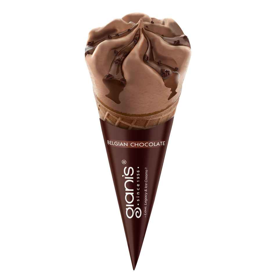 Giani's Belgian Chocolate Ice Cream Cone