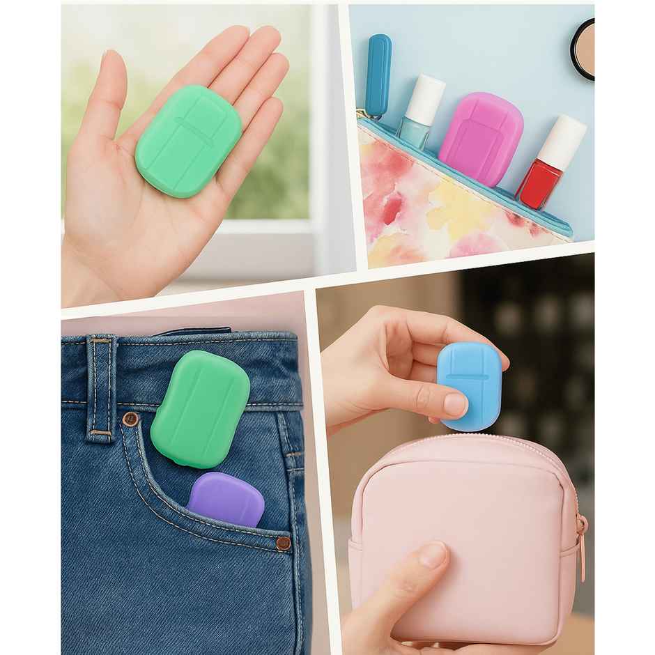 Lazer Disposable Travel Paper Soap Strips For Handwash | Assorted