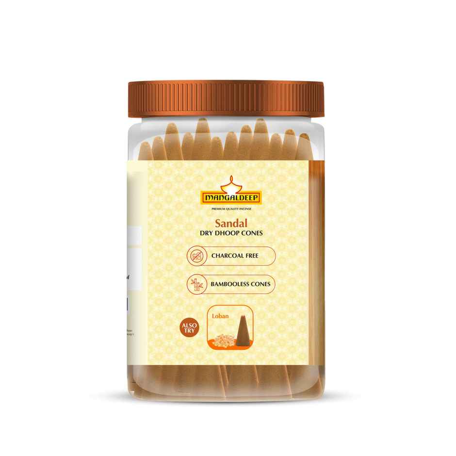 Mangaldeep Dry Dhoop Cones - Sandal