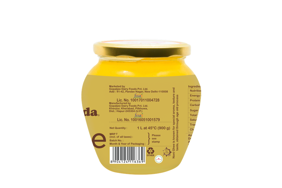 Ananda Noni Ghee | Made from Cow Milk