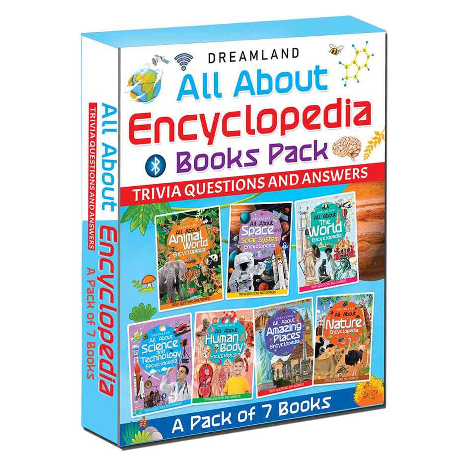 Children Encyclopedia Books For Kids Pack For Age 5 - 15 Years-All About Trivia Questions & Answers