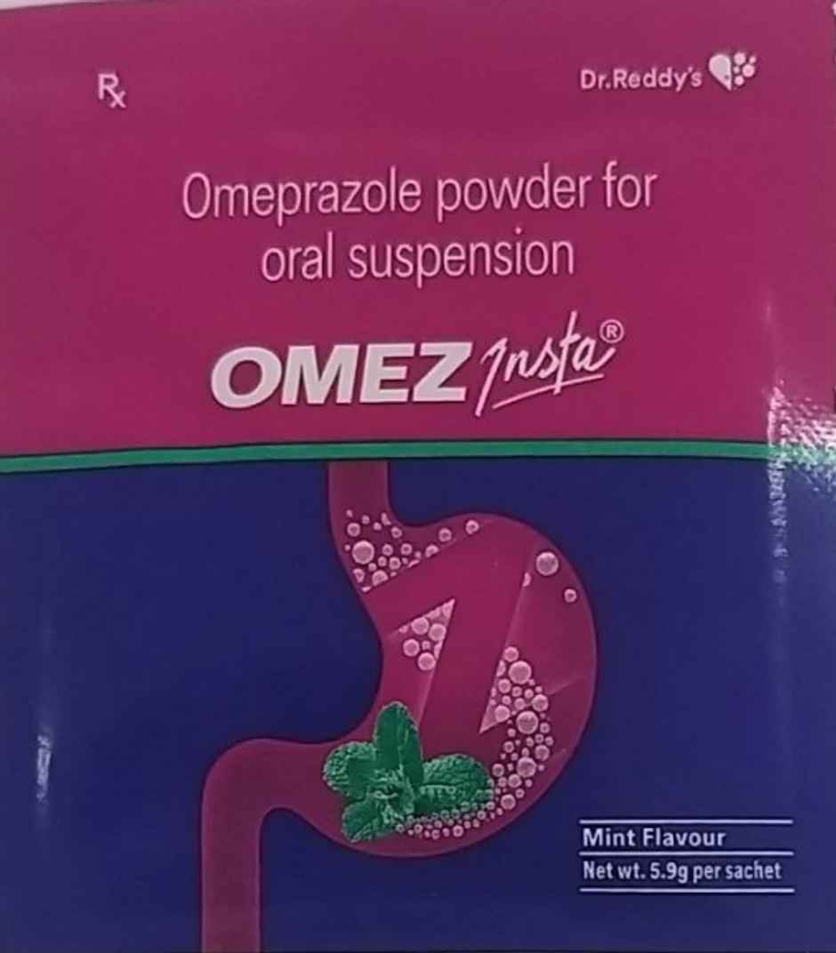 Omez Insta Mint Flavour Powder For Oral Suspension