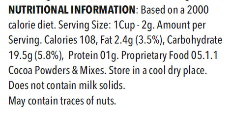 Christopher Cocoa Hot Cocoa Premix (Instant Hot Chocolate) | 3 Sachets