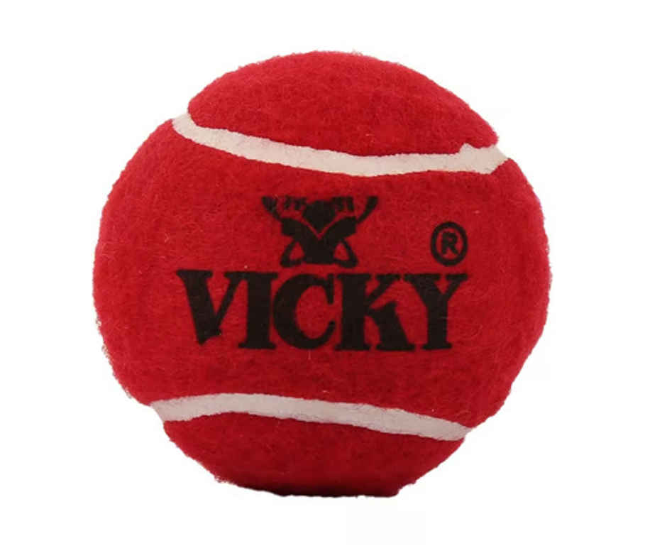 Vicky Heavy Weight Rubber Cricket Ball - Durable & Reliable (pack of 6)