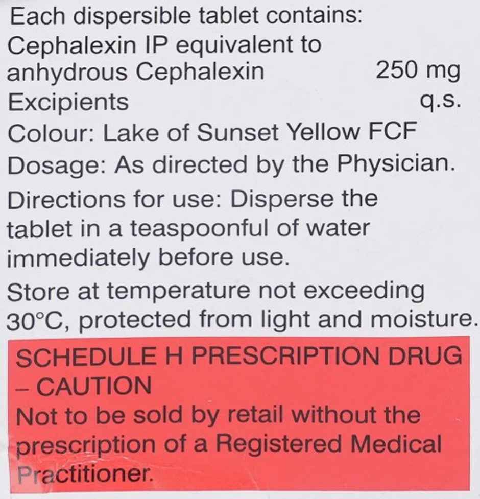Sporidex DS 250 Tablet