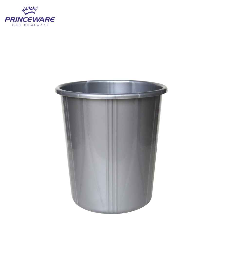 Princeware Garbage Bucket/round Dustbin- 12 Liters- Grey