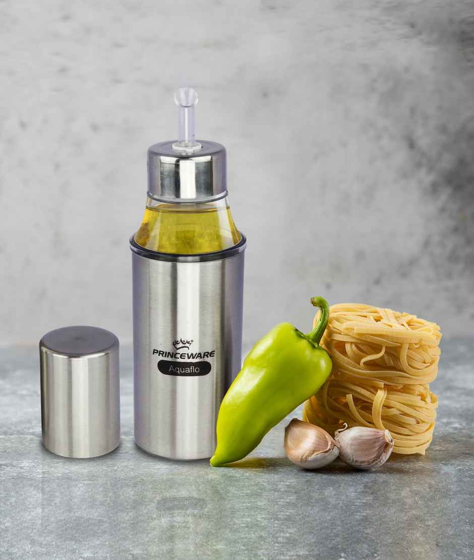 Princeware Dura Pour Stainless Steel Oil Bottle, Pot 500 ml
