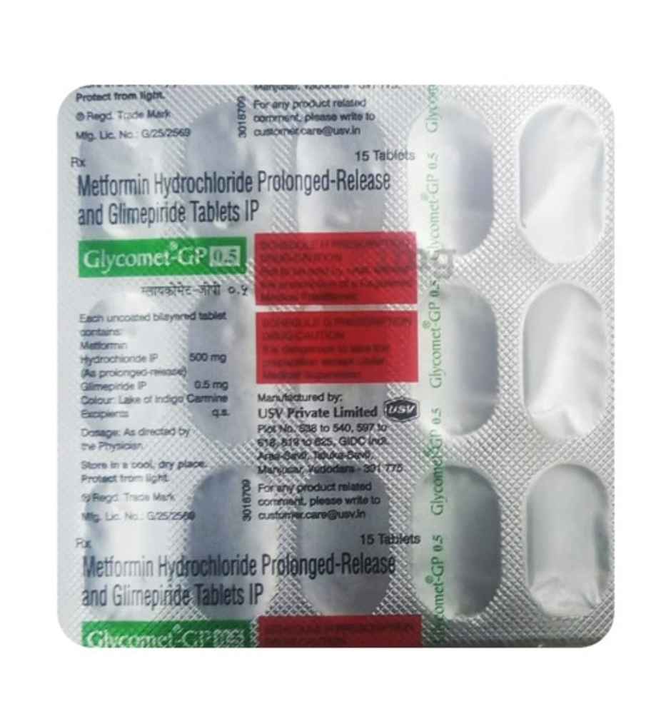 Glycomet-GP 0.5 Tablet PR