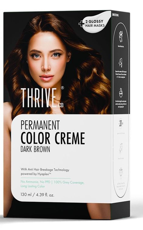 ThriveCo Permanent Color Creme | No Ammonia | No Ppd | Dark Brown
