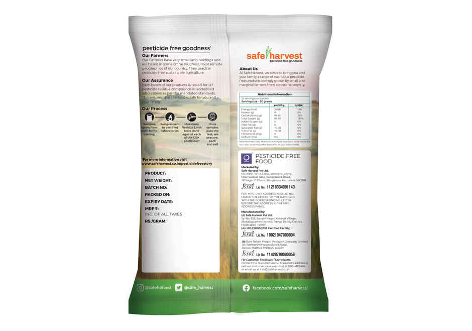 Safe Harvest Pesticide- Free Flaxseed