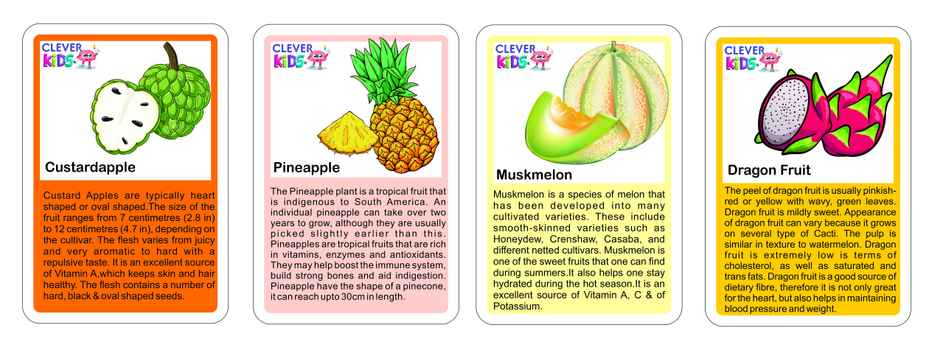 Ratna's Flash Card Fruits