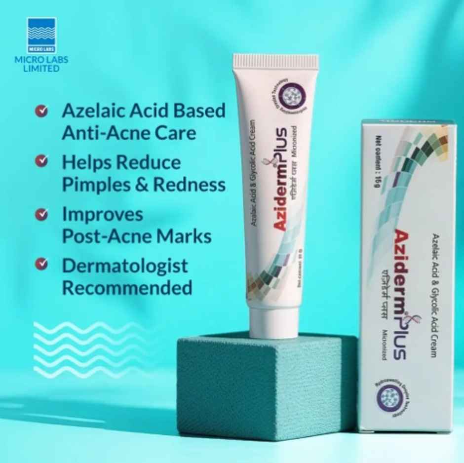 Aziderm Plus - Azelaic Acid and Glycolic Acid Cream for Oil Skin