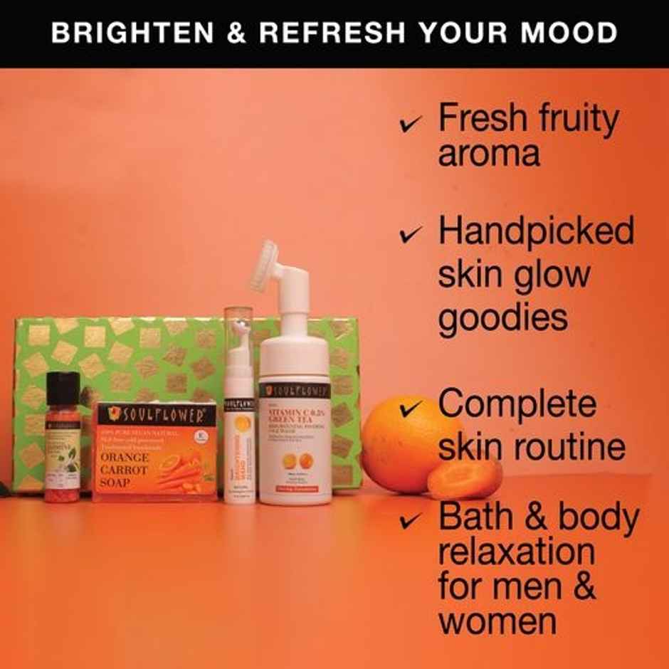 Soulflower Mothers Day Vitamin C Orange Glam Box | Gifting Set for Her 1.0 PIECE