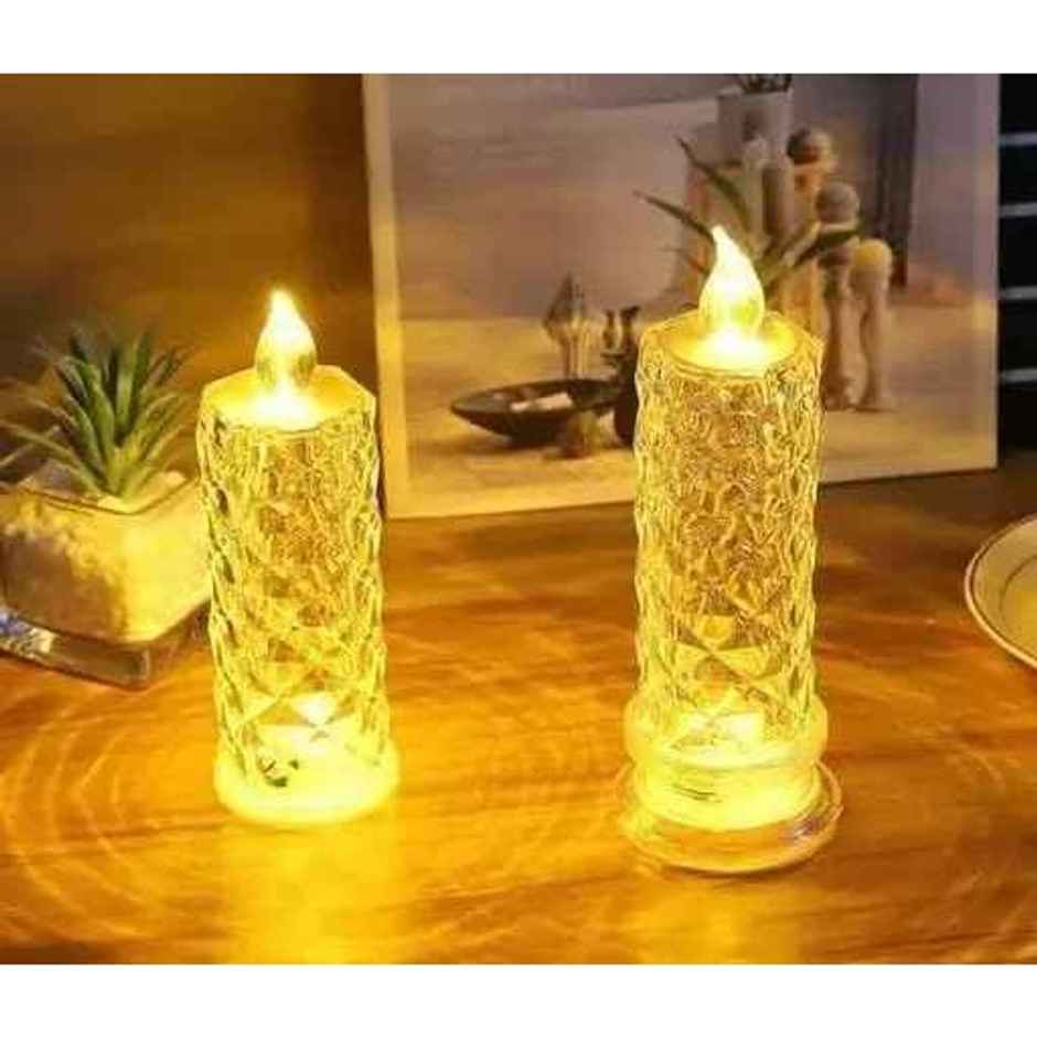 Acrylic LED Decorative Candle Light Smokeless Lamp | Hashwow