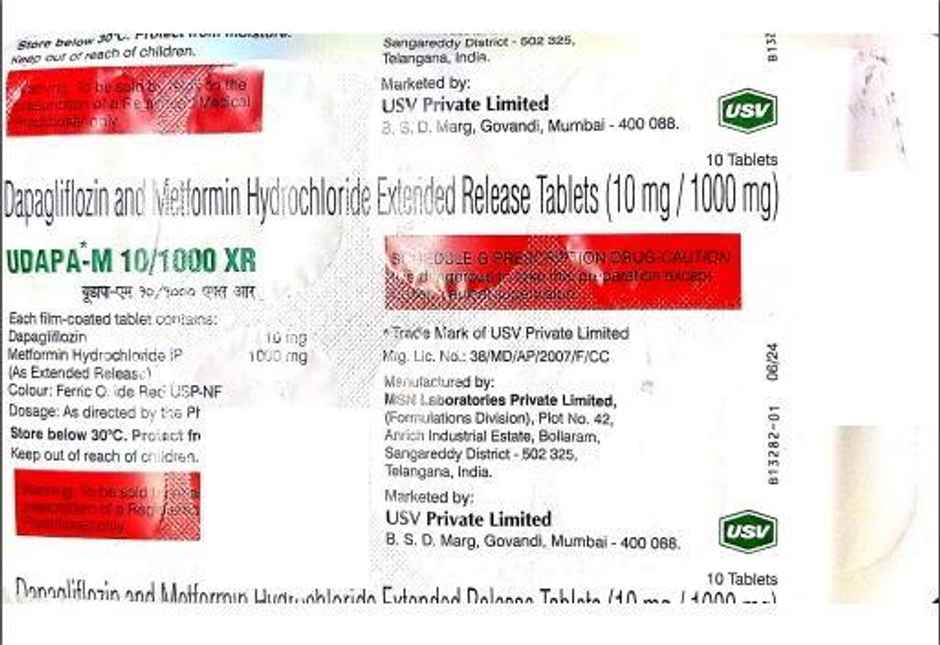 Udapa-M 10/1000 XR Tablet