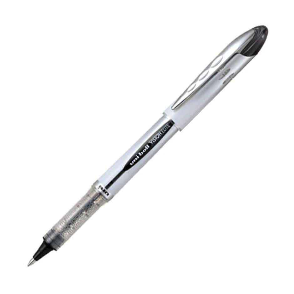 Uniball UB-200 Vision Elite Roller Pens, 0.8 mm Tip, Black Ink