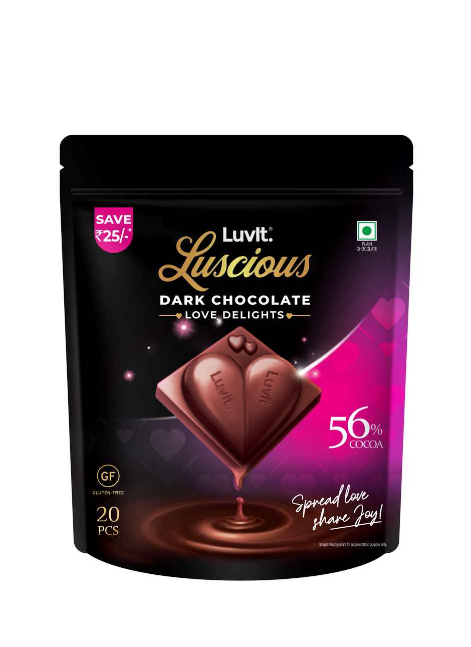 Luvit Luscious Love Delights Dark Chocolate Bar