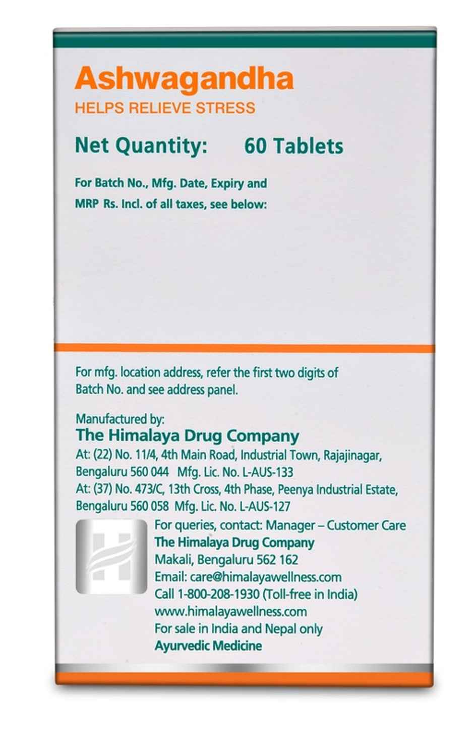 Himalaya General Wellness Ashwagandha Tablets