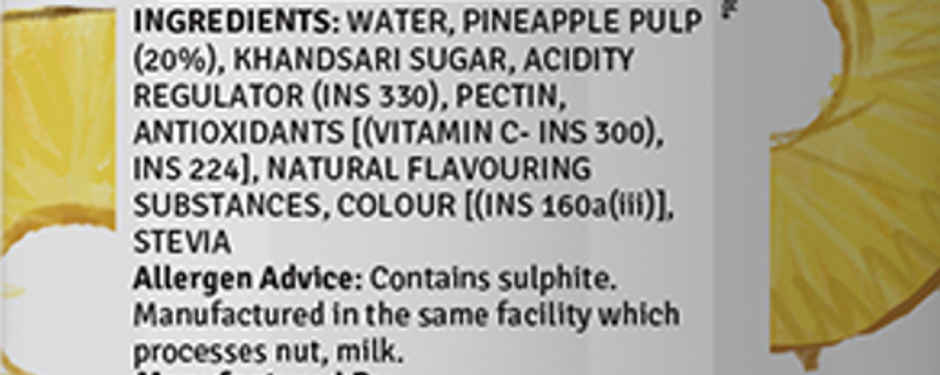 Raw Pressery Refreshers Pineapple Fruit Juice