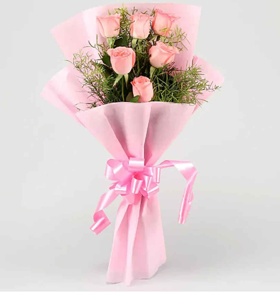 fnp Bunch of 6 Pink Roses