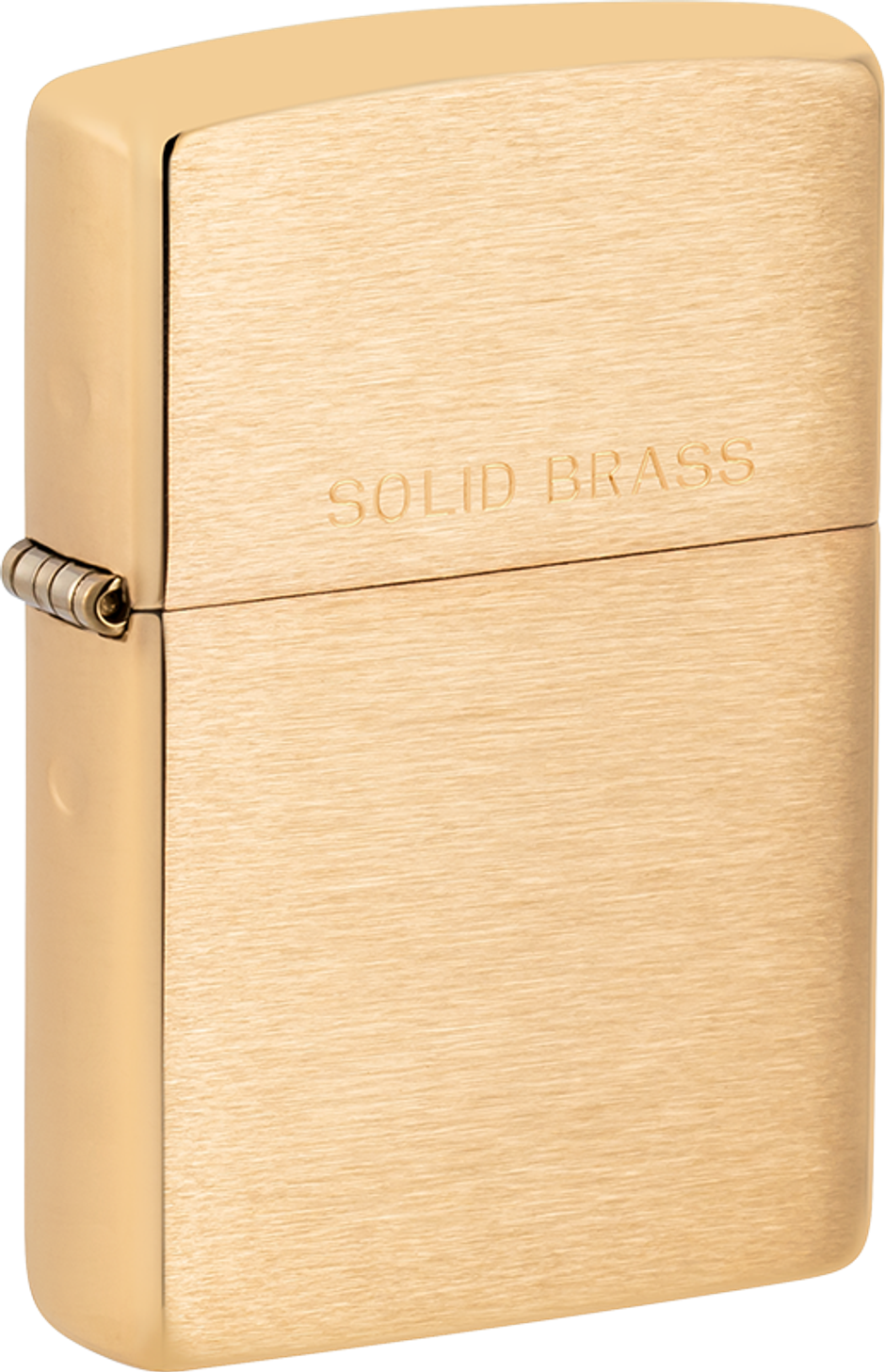 Zippo Classic Brushed Solid Brass Windproof Pocket Lighter