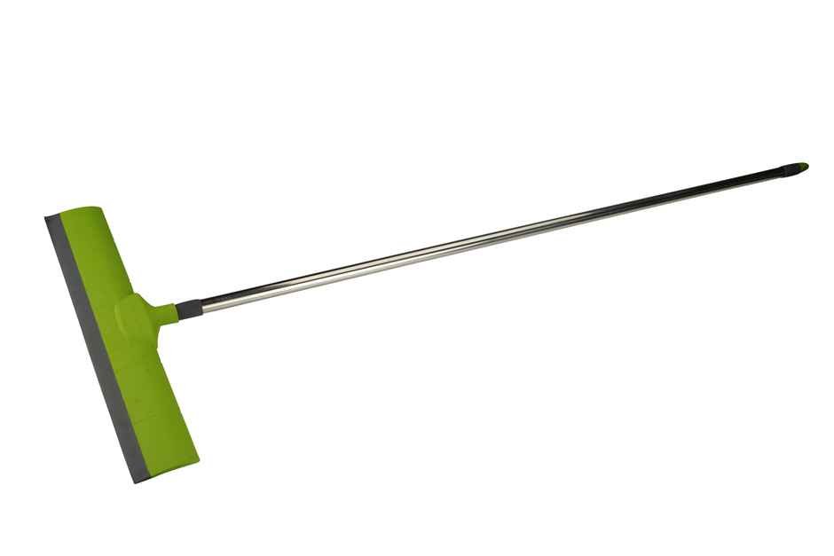 Proclean Floor Eva Wiper | 16 Inch | With SS Handle - 41 Inch | Green