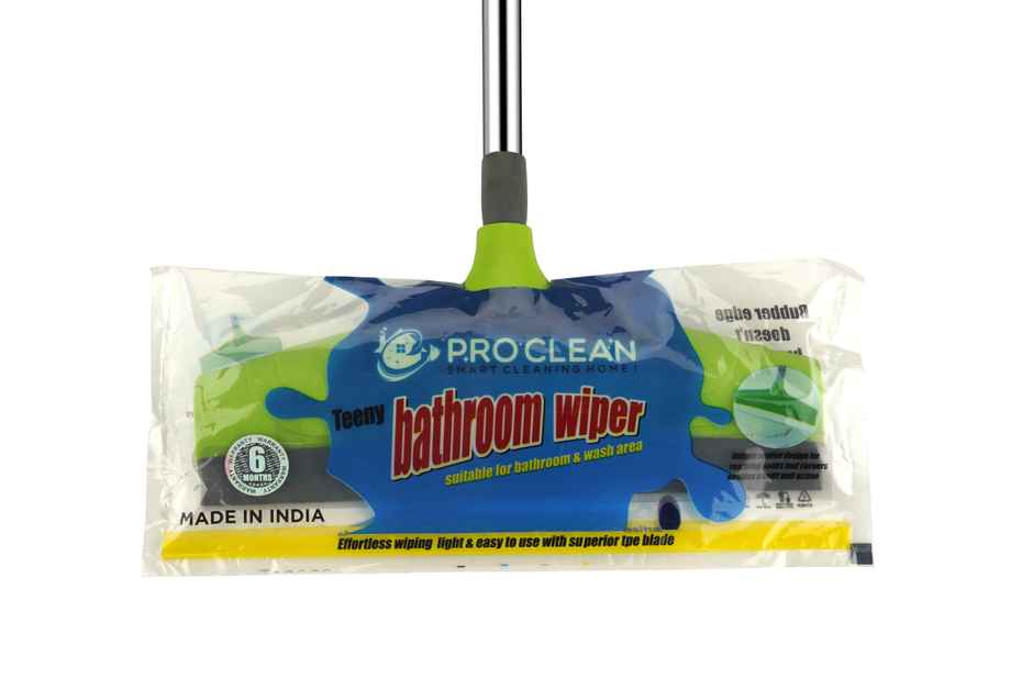 Proclean Bathroom Wiper | 12 Inch | With SS Handle - 31 Inch