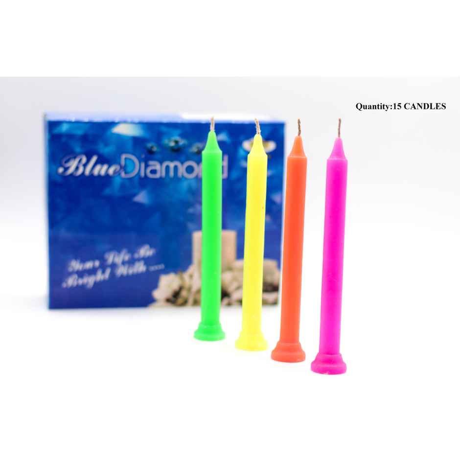 Auradecor Blue Diamond Candle | Multicolour | Home Decor