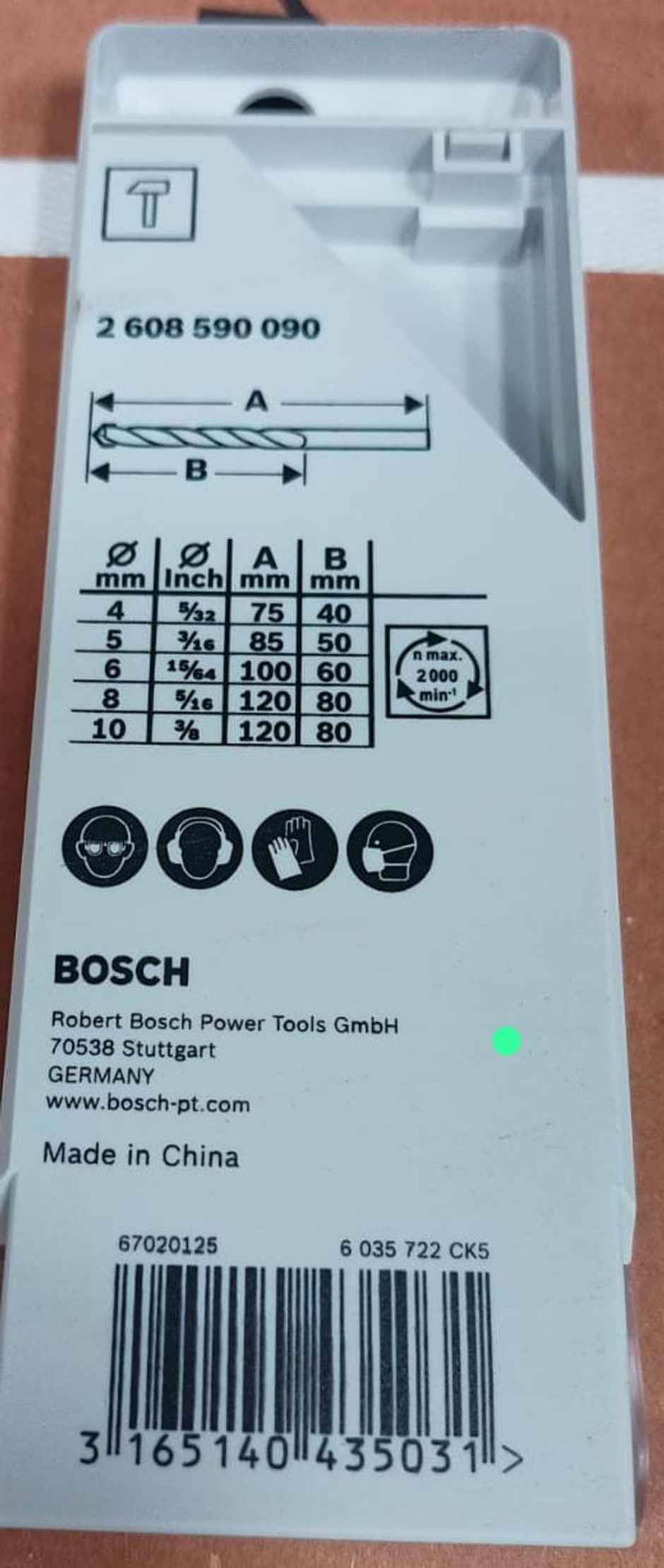 BOSCH Masonry Drill Bit Set Suitable For All Drill Machines