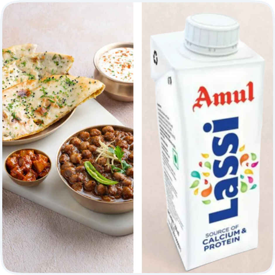 Chole Kulche & Amul Lassi Combo