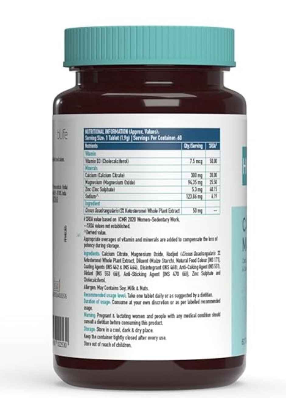 Healthkart HK Vitals Calcium + Magnesium + Zinc Tablet